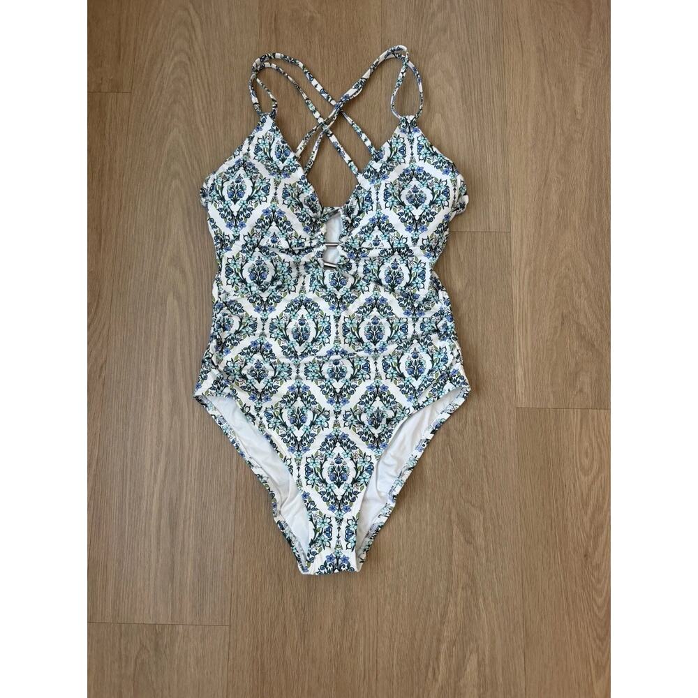 La Blanca Deja Blue One-Piece Swimsuit size 12 - Picture 2 of 10